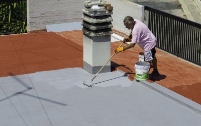Flat Roof Coating Application